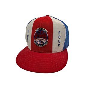 Vintage Final Four 1984 Snapback  Hat NCAA Cap Championship Lucky Stripes  Worn